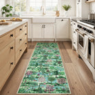 Vernay Washable Forest Woodland Green Rug Area Rugs Lahome