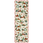 Gabriel Christmas Washable Cottage Lights Forest Animals Beige Rug Area Rugs Lahome