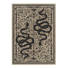 Serpente Washable Mystical Snake Brown Rug Area Rugs Lahome