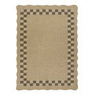 Linoe Washable Checkered Wavy Oatmeal Easy Jute Rug Rugs Lahome