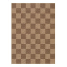 Colette Washable Checkered Easy Jute Khaki Indoor/Outdoor Rug Easy Jute Area Rug Lahome