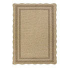 Linoe Washable Layered Wavy Oatmeal Easy Jute Rug Rugs Lahome