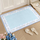 Maelis Washable Vintage Ribbon Blue Rug Rugs Lahome 2' x 3'