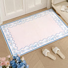 Maelis Washable Vintage Ribbon Pink Rug Rugs Lahome 2' x 3'