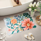 Ondine Washable Modern Botanical Floral Blue Rug Rugs Lahome 2' x 3'