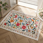 Solace Washable Boho French Elegant Floral Colorful Rug Rugs Lahome