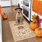 Violette Washable Halloween Pumpkin Yellow Rug Rugs Lahome