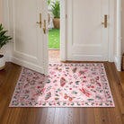 Vionnet Washable Modern Parisian Insect Pink Rug Area Rugs Lahome