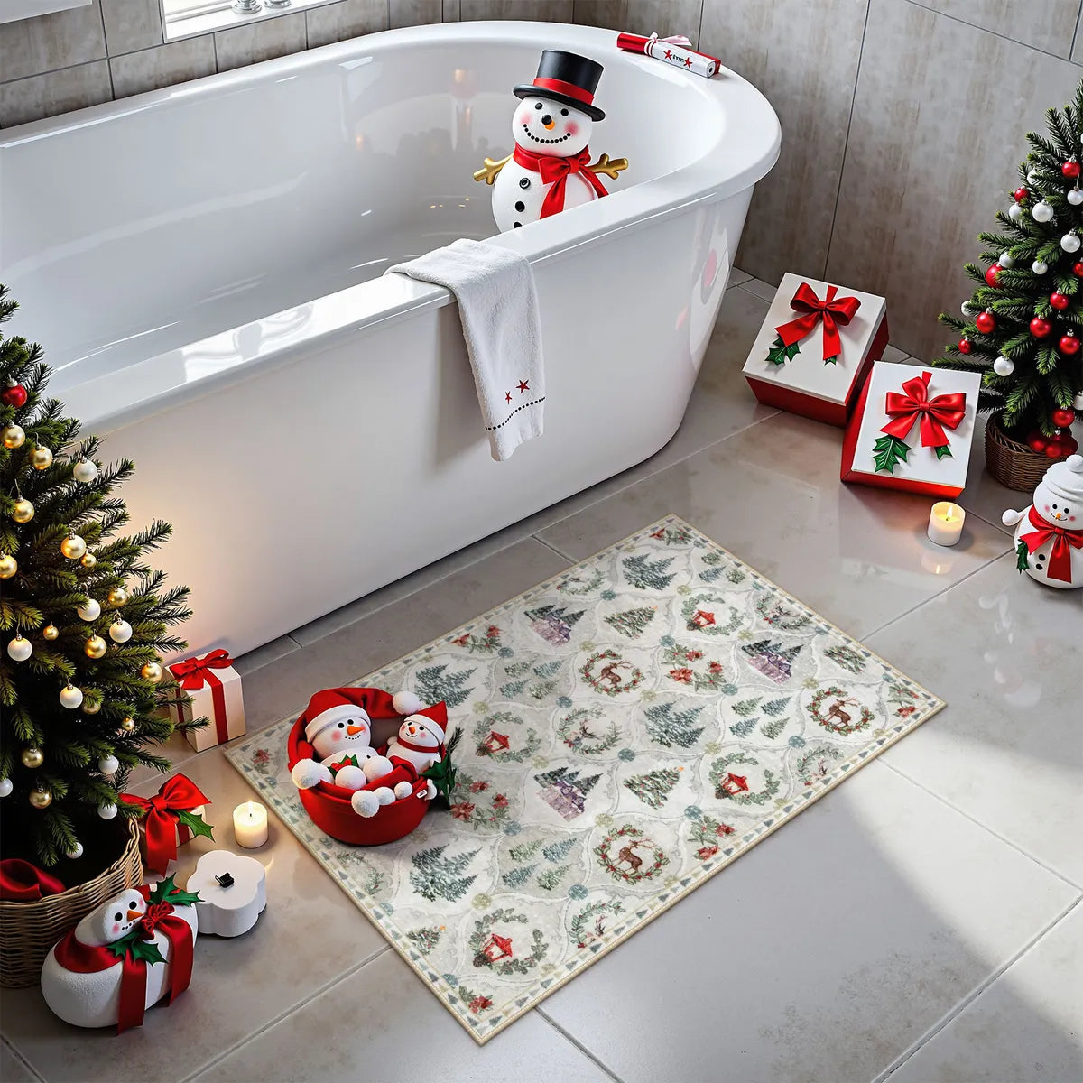 Christmas Washable World Moroccan Beige Rug Area Rugs Lahome