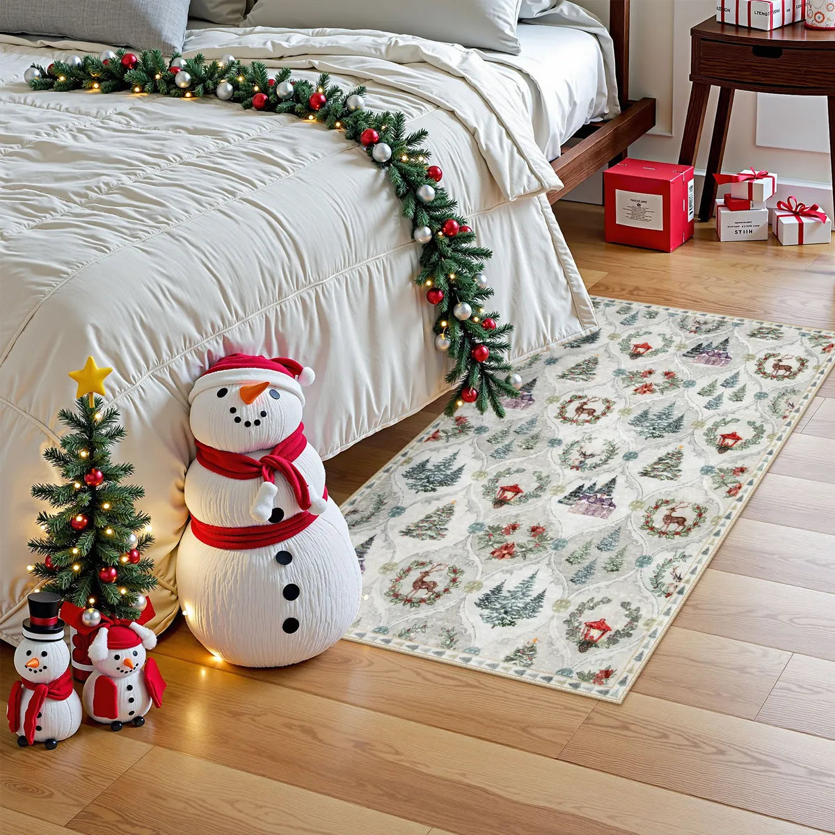Christmas Washable World Moroccan Beige Rug Area Rugs Lahome