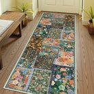 Amour Washable Boho Patchwork Floral Colorful Rug Rugs Lahome