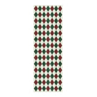 Celian Christmas Washable Diamond Checkered Red & Green Rug Runner Rugs Lahome