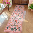 Eira Washable Vintage Floral Medallion Pink Rug Rugs Lahome 2' x 6'