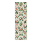 Laure Christmas Washable Garland Santa Sleigh Beige Rug Runner Rugs Lahome