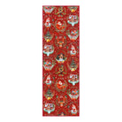 Laure Christmas Washable Garland Santa Sleigh Red Rug Area Rugs Lahome