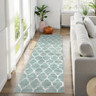 Meline Washable Classic Moroccan Trellis Sage Green Rug Area Rugs Lahome