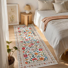 Solace Washable Boho French Elegant Floral Colorful Rug Rugs Lahome