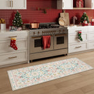 Stacy Washable Floral Vintage Botanical Light-Pink Rug Area Rugs Lahome