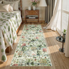 Vernay Washable Forest Woodland Light Green Rug Area Rugs Lahome