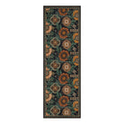 Amelie Washable Vintage Sunflower Floral Black Runner Rug Area Rugs Lahome