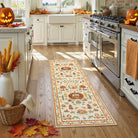 Violette Washable Halloween Pumpkin Yellow Rug Rugs Lahome