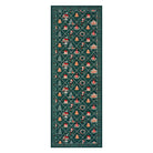 Ondule Christmas Washable Wreath Tree Plaid Ivory Green Rug Area Rugs Lahome