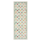 Ondule Christmas Washable Wreath Tree Plaid Ivory Beige Rug Area Rugs Lahome