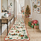 Gabriel Christmas Washable Cottage Lights Forest Animals Beige Rug Area Rugs Lahome