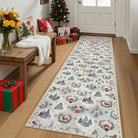 Pascal Christmas Washable World Moroccan Beige Rug Area Rugs Lahome 2' x 8'