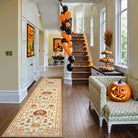 Violette Washable Halloween Pumpkin Yellow Rug Rugs Lahome