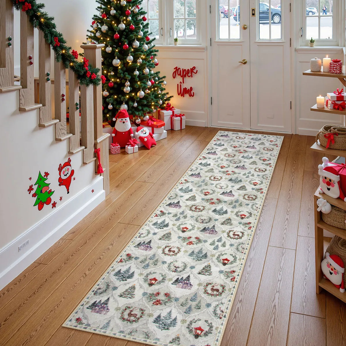 Christmas Washable World Moroccan Beige Rug Area Rugs Lahome