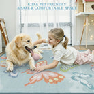 Emis Washable Butterfly Blue Kids Rug Kids Rugs Lahome