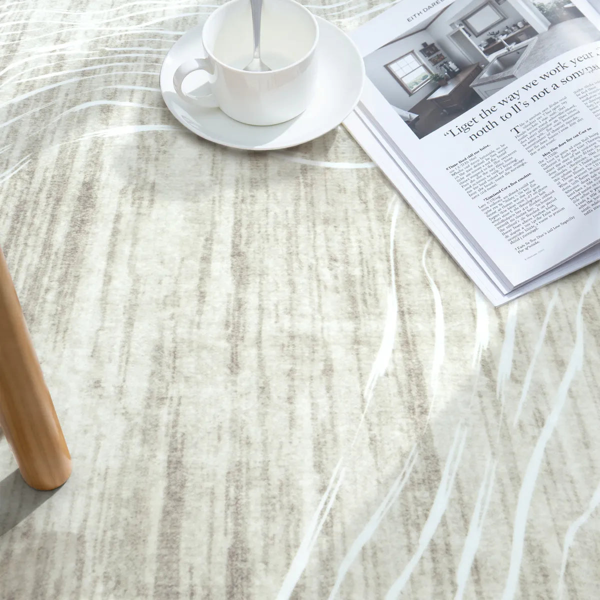 Ondel Washable Abstract Terrain Beige Rug Area Rugs Lahome