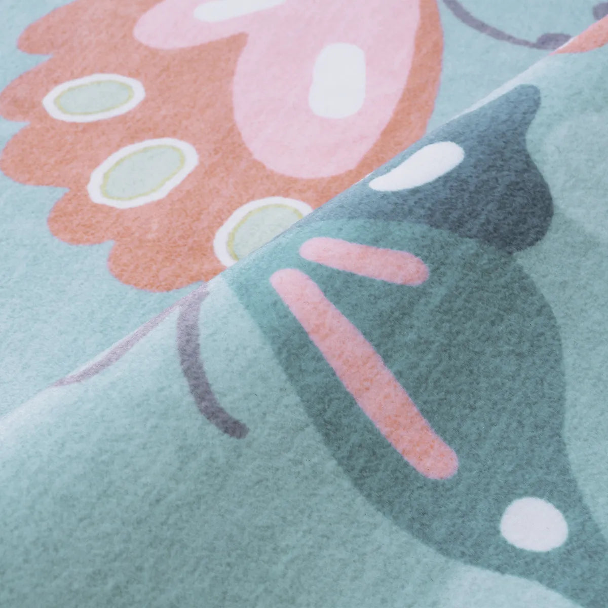 Emis Washable Butterfly Blue Kids Rug Kids Rugs Lahome