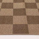 Colette Washable Checkered Easy Jute Khaki Indoor/Outdoor Rug Easy Jute Area Rug Lahome
