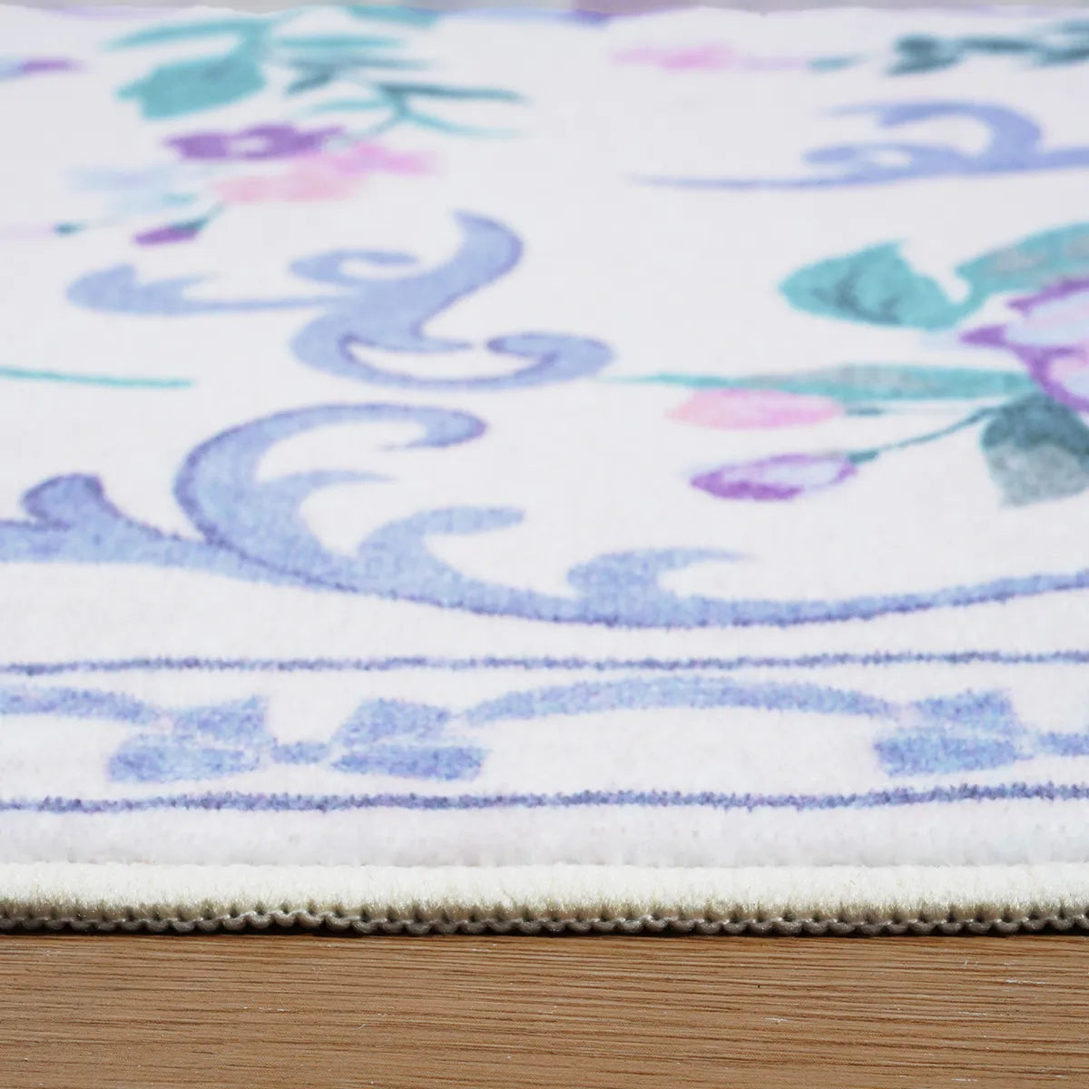 Rosabel Washable Floral Bows purple Rug Area Rugs Lahome