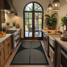 Enfys Washable Modern Rainbow Easy Jute Black/Grey Indoor/Outdoor Rug Clearance Rugs Lahome
