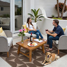 Solaro Washable Boho Geometric Easy Jute Brown Indoor/Outdoor Rug Easy Jute Rug Lahome