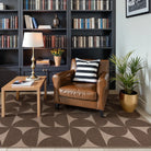 Solaro Washable Boho Geometric Easy Jute Brown Indoor/Outdoor Rug Easy Jute Rug Lahome