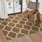 SUNDEREY Moroccan Geometric Area Rug, Washable Bedroom Rug,Easy Jute Indoor Outdoor Carpet, Farmhouse Checkered Non Slip Black Carpet for Office Couch Entrance Kitchen Walmart Walmart 3'x5' Khaki/Colette