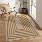 SUNDEREY Moroccan Geometric Area Rug, Washable Bedroom Rug,Easy Jute Indoor Outdoor Carpet, Farmhouse Checkered Non Slip Black Carpet for Office Couch Entrance Kitchen Walmart Walmart 3'x5' Nature/Beige