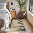 SUNDEREY Moroccan Geometric Area Rug, Washable Bedroom Rug,Easy Jute Indoor Outdoor Carpet, Farmhouse Checkered Non Slip Black Carpet for Office Couch Entrance Kitchen Walmart Walmart