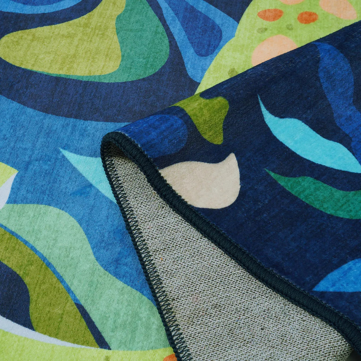 Dinoe Washable Jungle Dinosaur Navy kids Rug Area Rugs Lahome