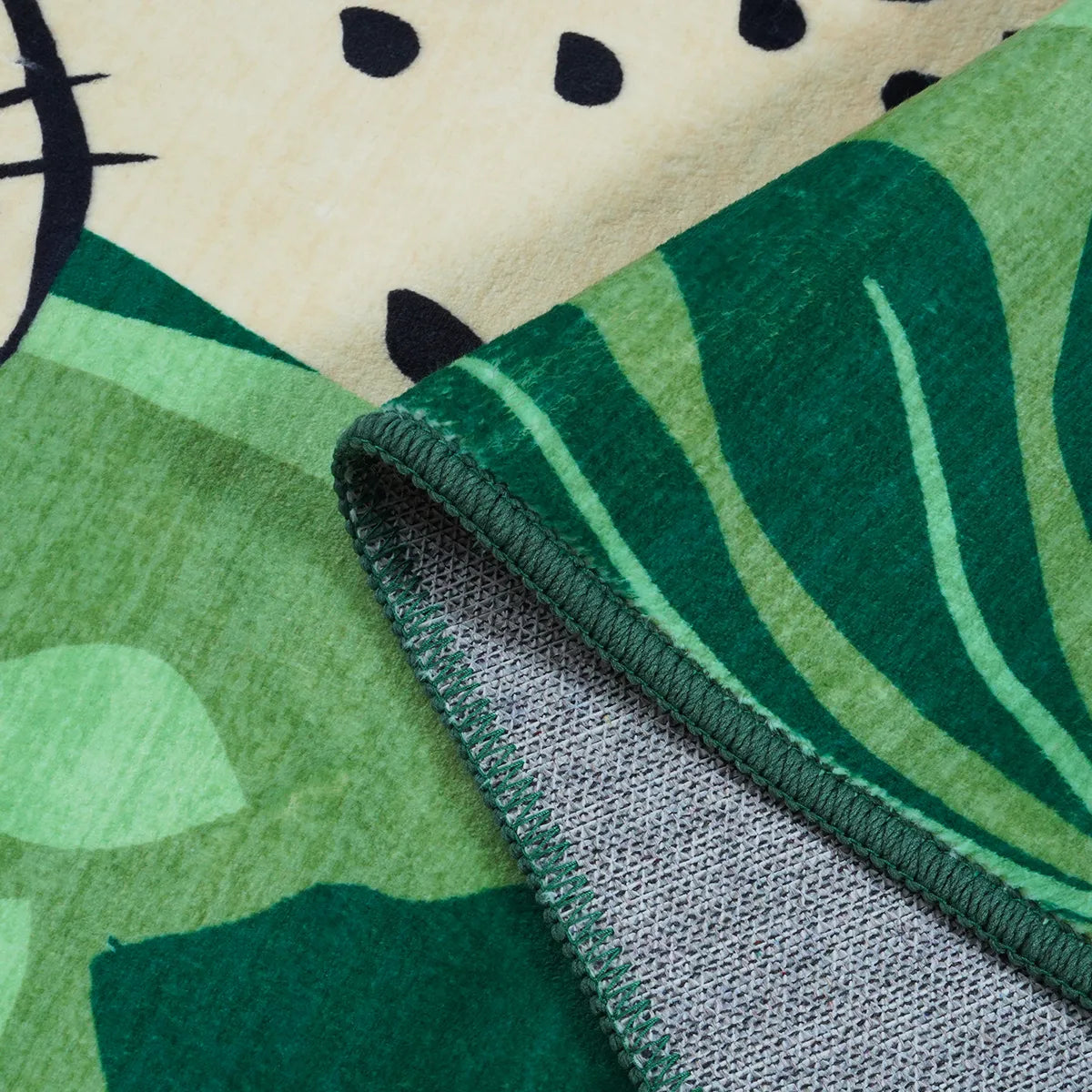 Leon Washable Graphic Cheetah Green kids Rug Area Rugs Lahome