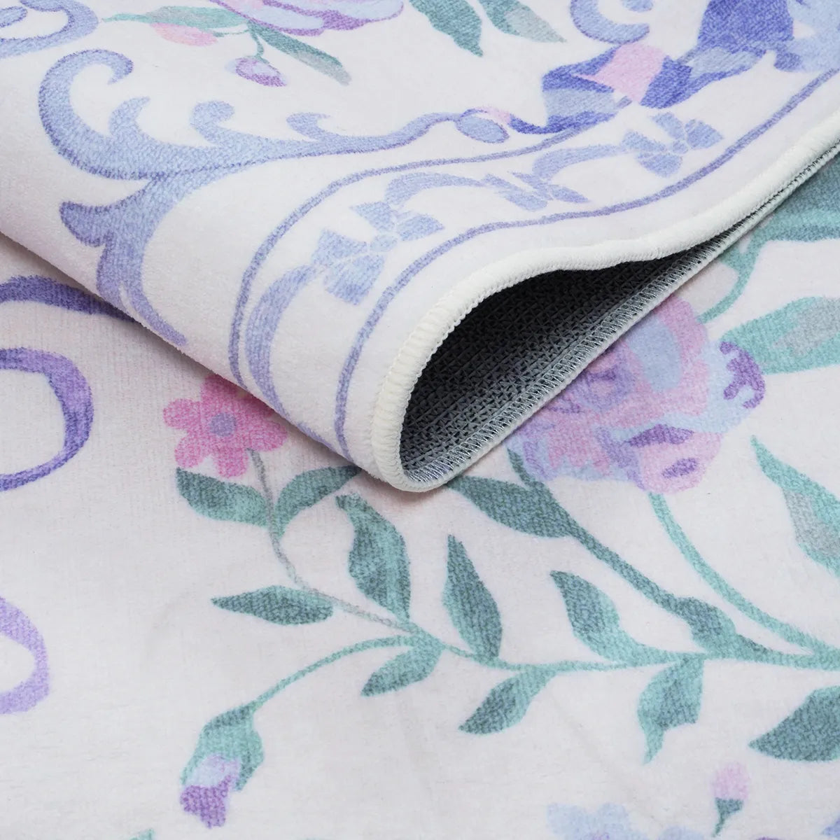 Rosabel Washable Floral Bows purple Rug Area Rugs Lahome