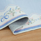 Maelis Washable Vintage Ribbon Blue Rug Rugs Lahome