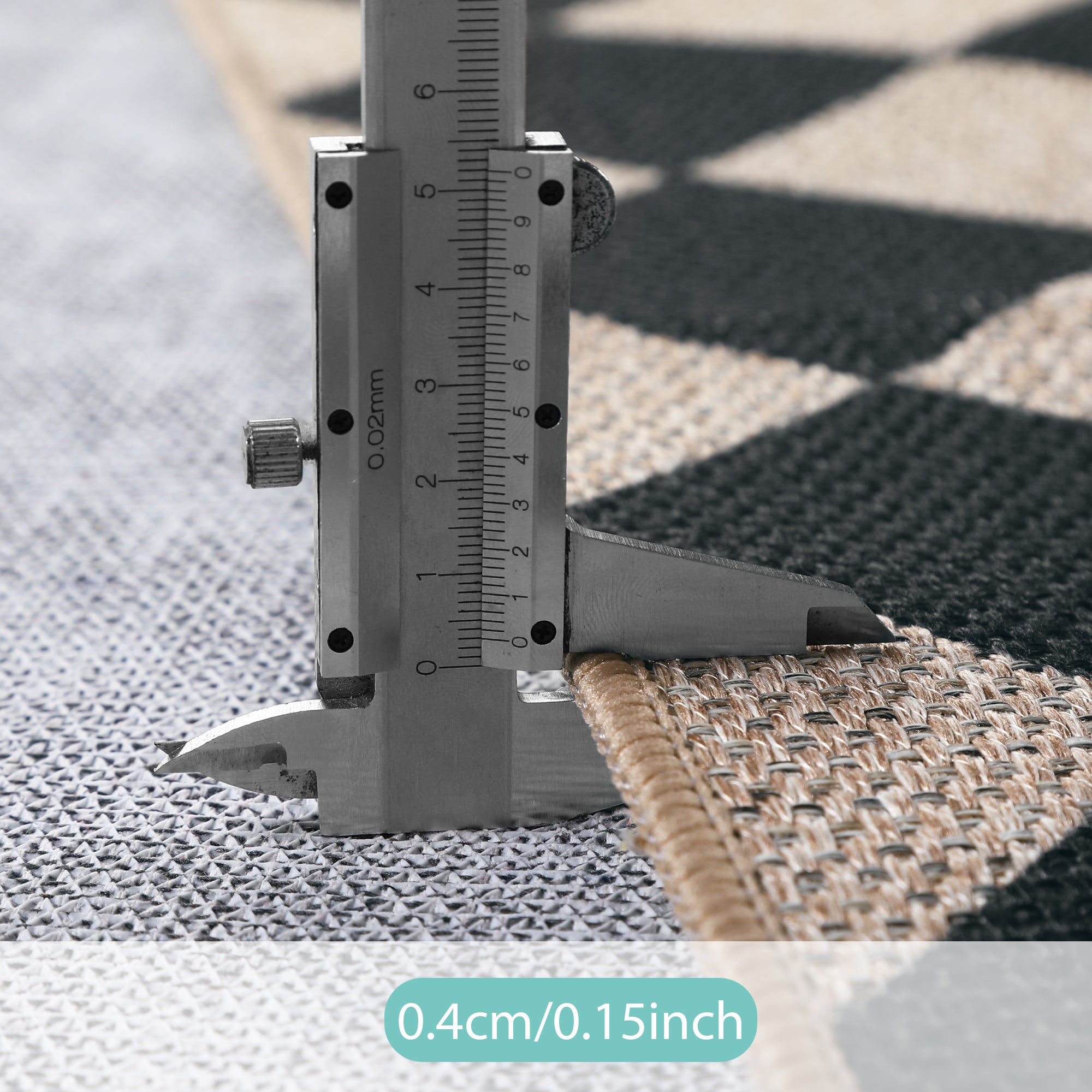 SUNDEREY Modern Geometric Area Rug,Large Washable Living Room Rug,Checkerboard Indoor Outdoor Carpet, Farmhouse Checkered Non Slip Black Carpet for Dining Room Table Apartment Walmart Walmart