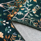 Elowen Washable Boho Forest Botanical Dark Green Rug Rugs Lahome