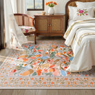 Alma Washable Modern Natural Botanical Floral Colorful Rug Area Rugs Lahome