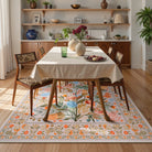Alma Washable Modern Natural Botanical Floral Colorful Rug Area Rugs Lahome